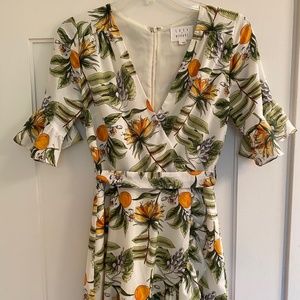 Lost + Wander floral wrap dress
